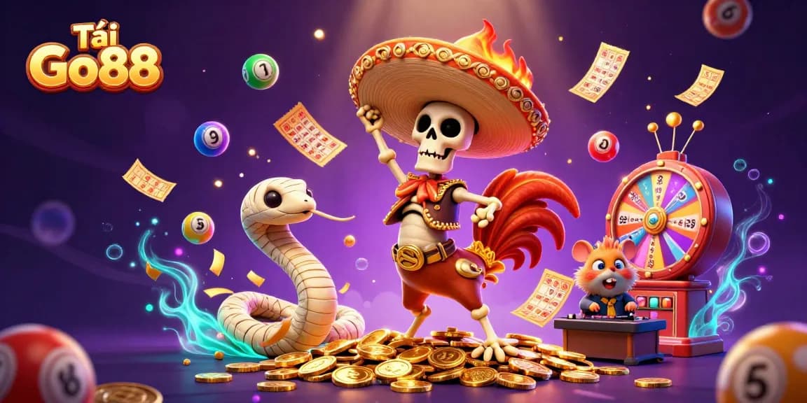 Tải Go88 and win with exciting gameplay featuring vibrant characters and dynamic lottery elements.