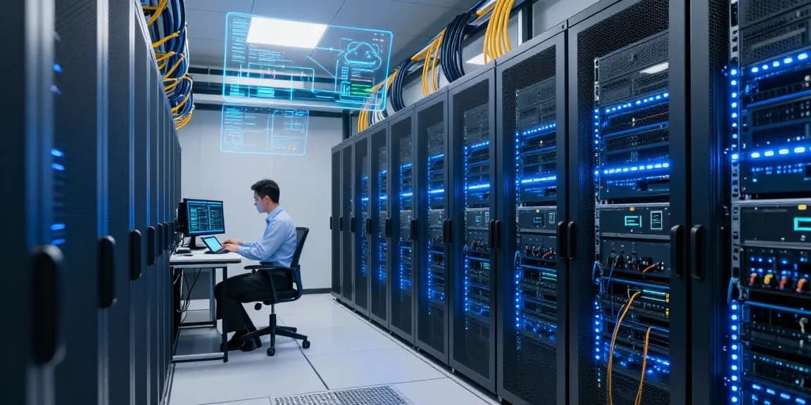 United Kingdom IPTV: Innovative cloud computing solutions in a cutting-edge data centre.