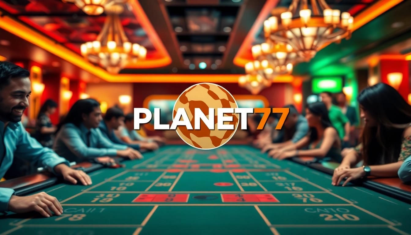 Menangkan permainan di PLANET77 dengan suasana kasino yang menegangkan.