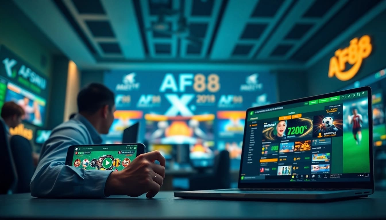 Experience online gaming with AF88's engaging betting platform, featuring user-friendly interfaces and vibrant game graphics.