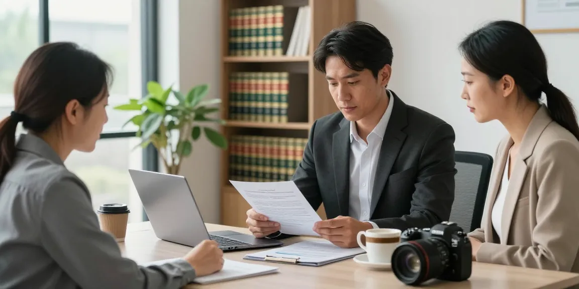 개인회생 상담을 받는 고객과 변호사의 전문적인 금융 자문 장면