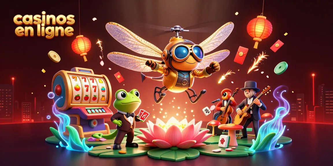 Jouez dans des casinos en ligne avec des machines à sous dynamiques et un croupier grenouille élégant.