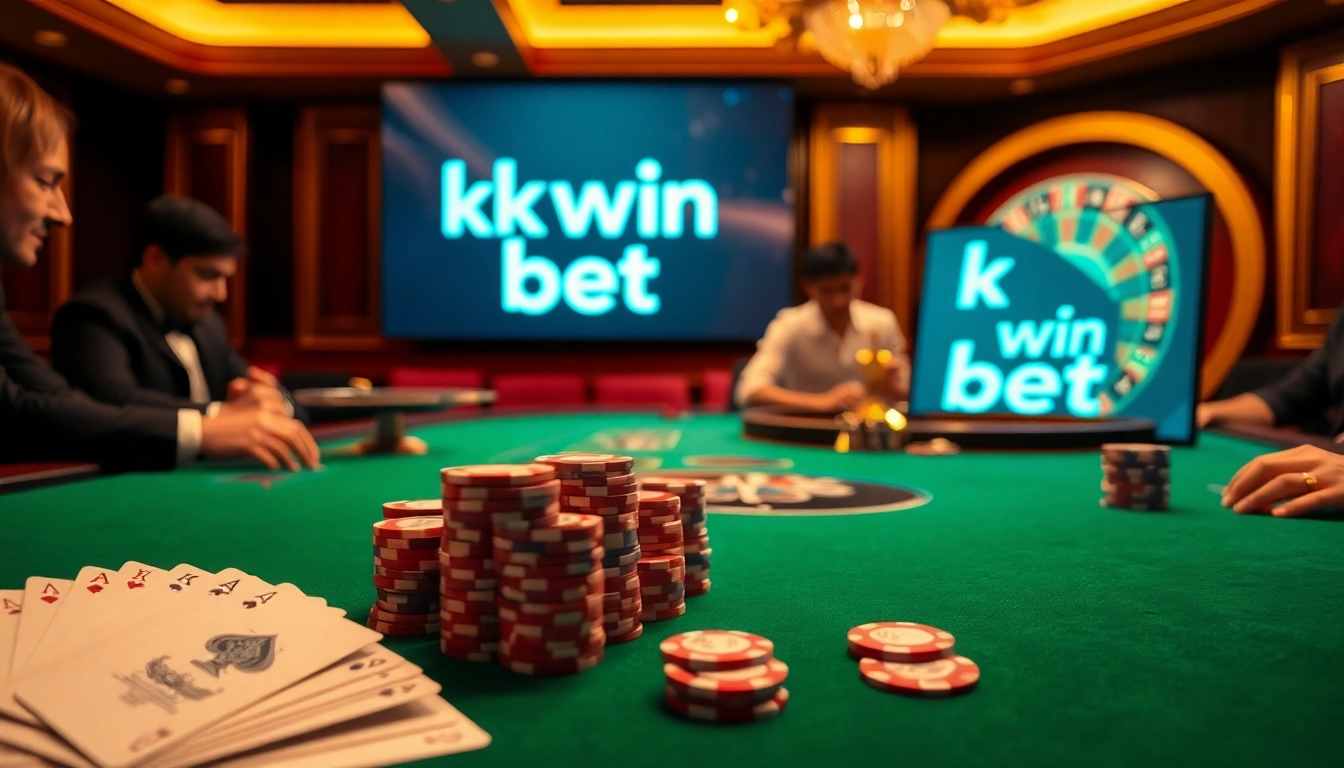 Experience the thrill of winning with kk win bet at a luxurious casino table.