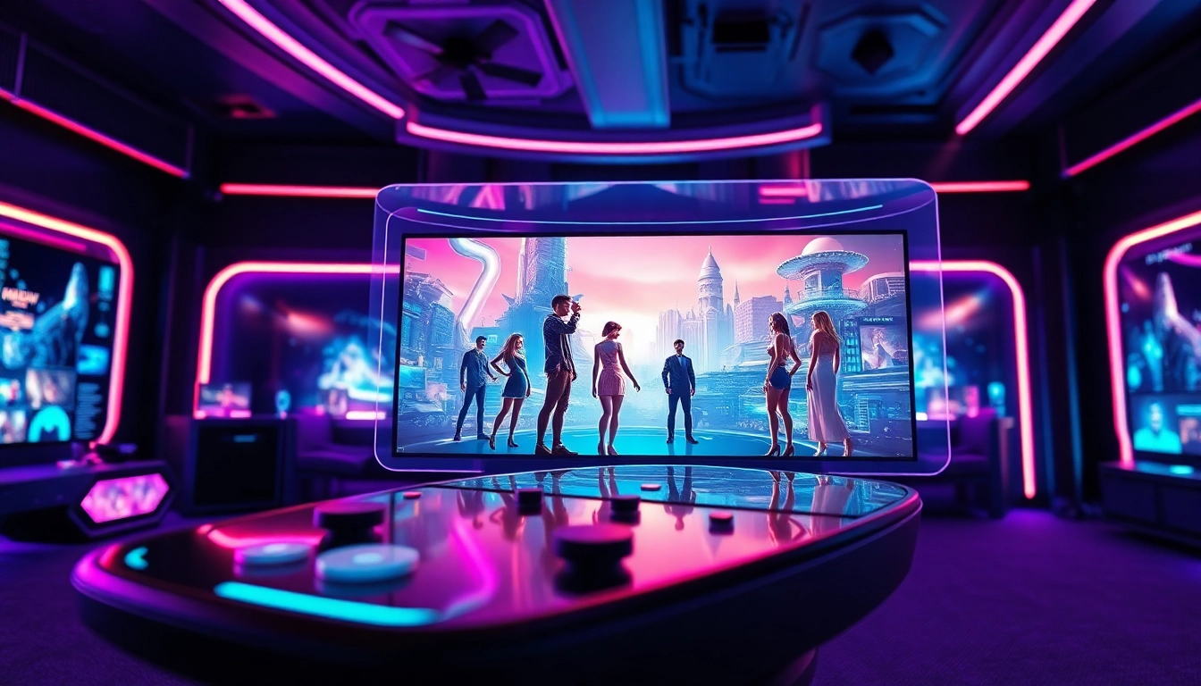 Interactive AI porn games scene showcasing vivid graphics and gaming elements.