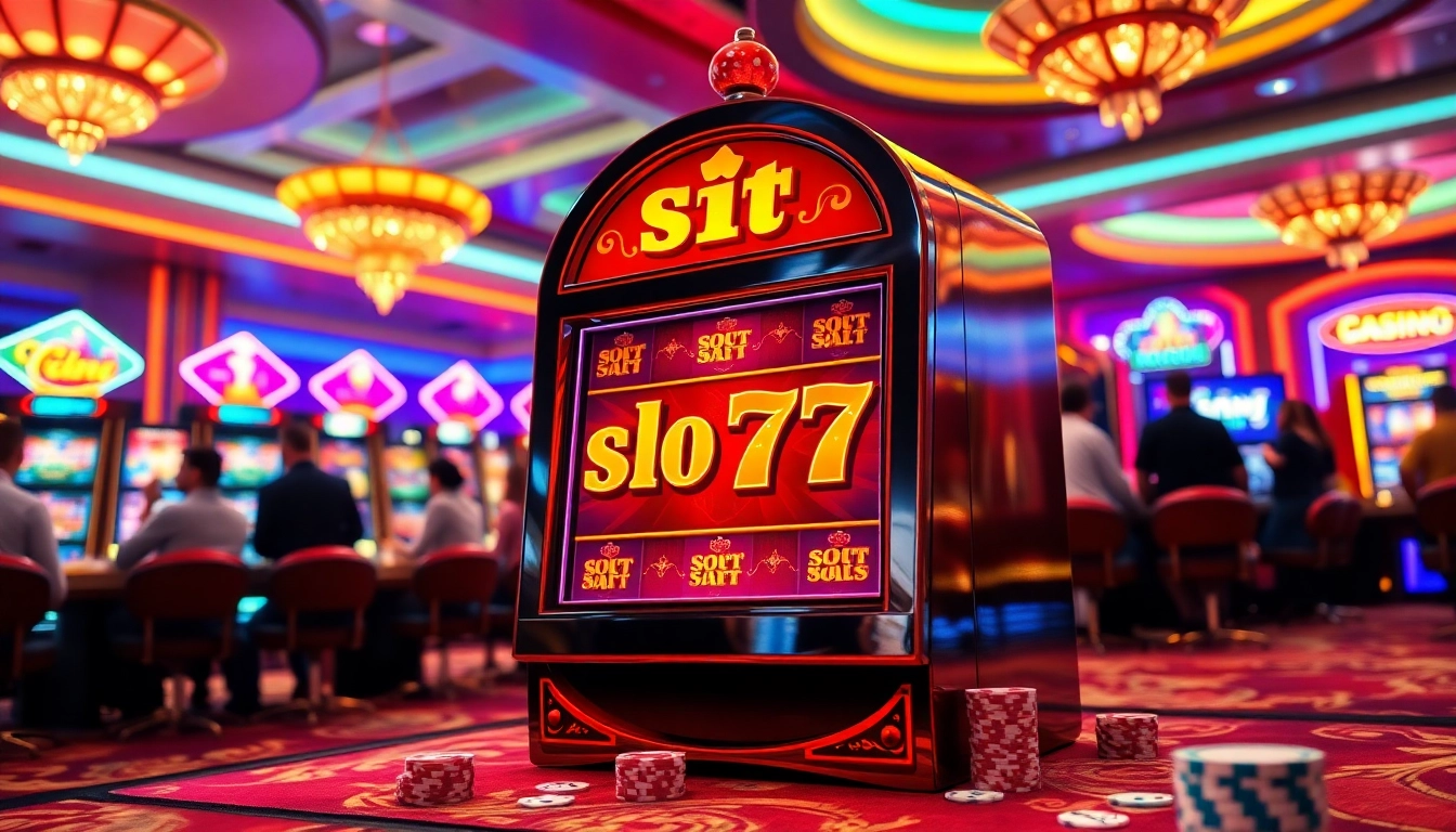 Slot777, mesin slot yang menarik di kasino, menciptakan suasana kemeriahan dan kesenangan.