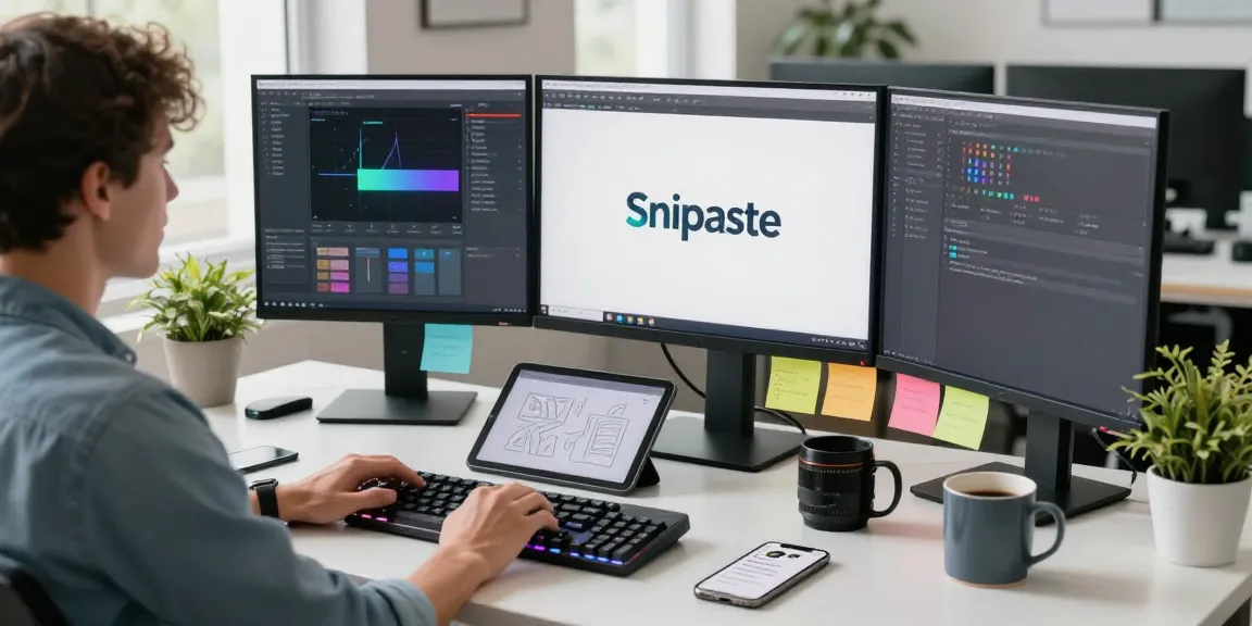 Dynamic workstation showcasing 截图软件下载 interface and productivity tools in a tech-focused environment.