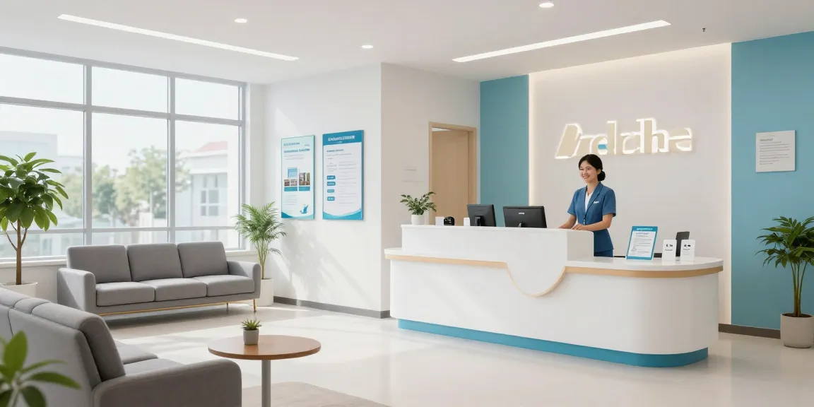 Short-term health insurance ACA alternative at a health clinic promoting patient care and wellness services.