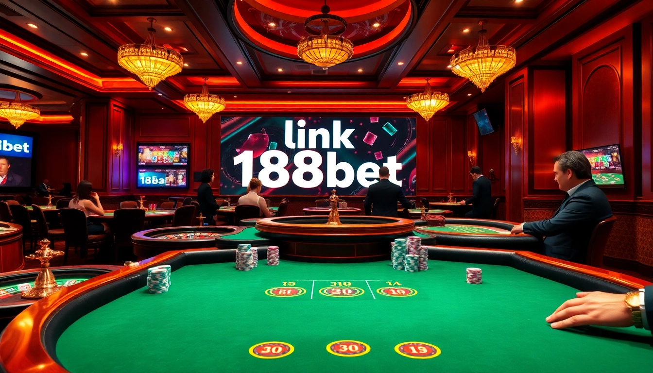 Experience the thrill of winning strategies with the link 188bet in a luxurious casino atmosphere.