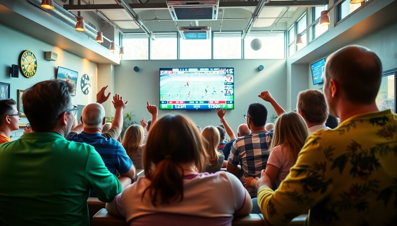 Experience the excitement of 토토스토리's live sports broadcasts in a vibrant community setting.