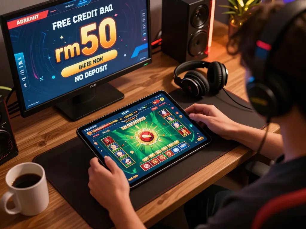 Enjoying free credit rm50 no deposit in an engaging online casino game setup.