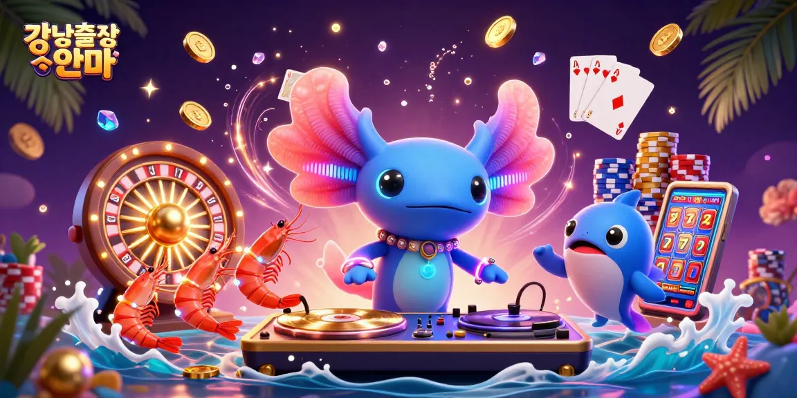 Experience 강남출장안마 with vibrant casino elements and lively characters in this dynamic scene.
