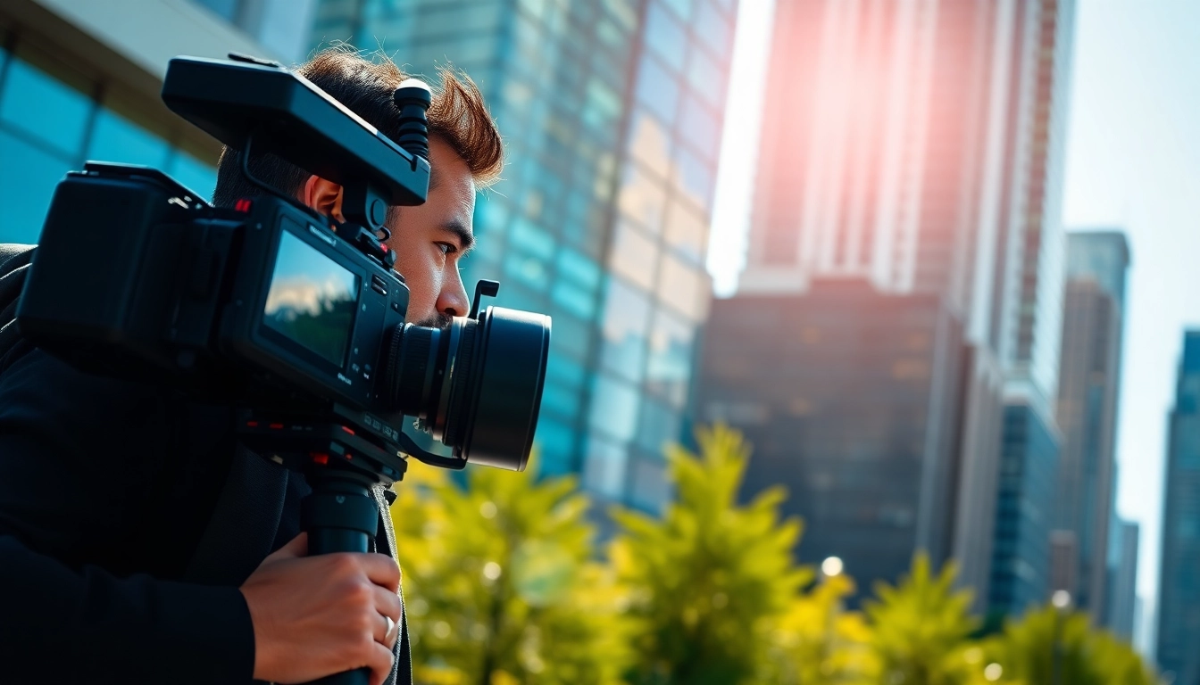 Capturing vibrant commercial videography toronto in an urban Toronto setting with a professional videographer.