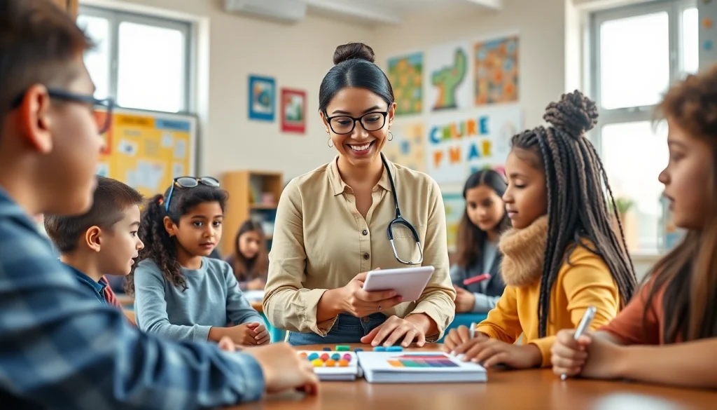 Engaged students collaborating in a classroom focused on Education fostering creativity and teamwork.
