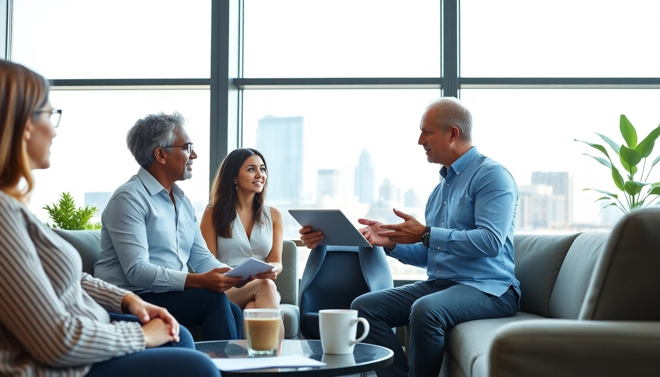 Enhancing retirement planning San Antonio with a financial advisor's guidance in a modern office.