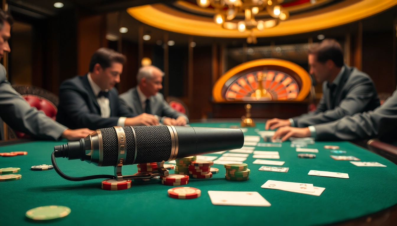 Capture thrilling casino moments with MV88, a microphone enhancing your gambling experience.