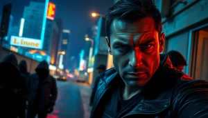 Chance Freeman faces danger in A Deadly Chance with urban shadows and suspenseful lighting.