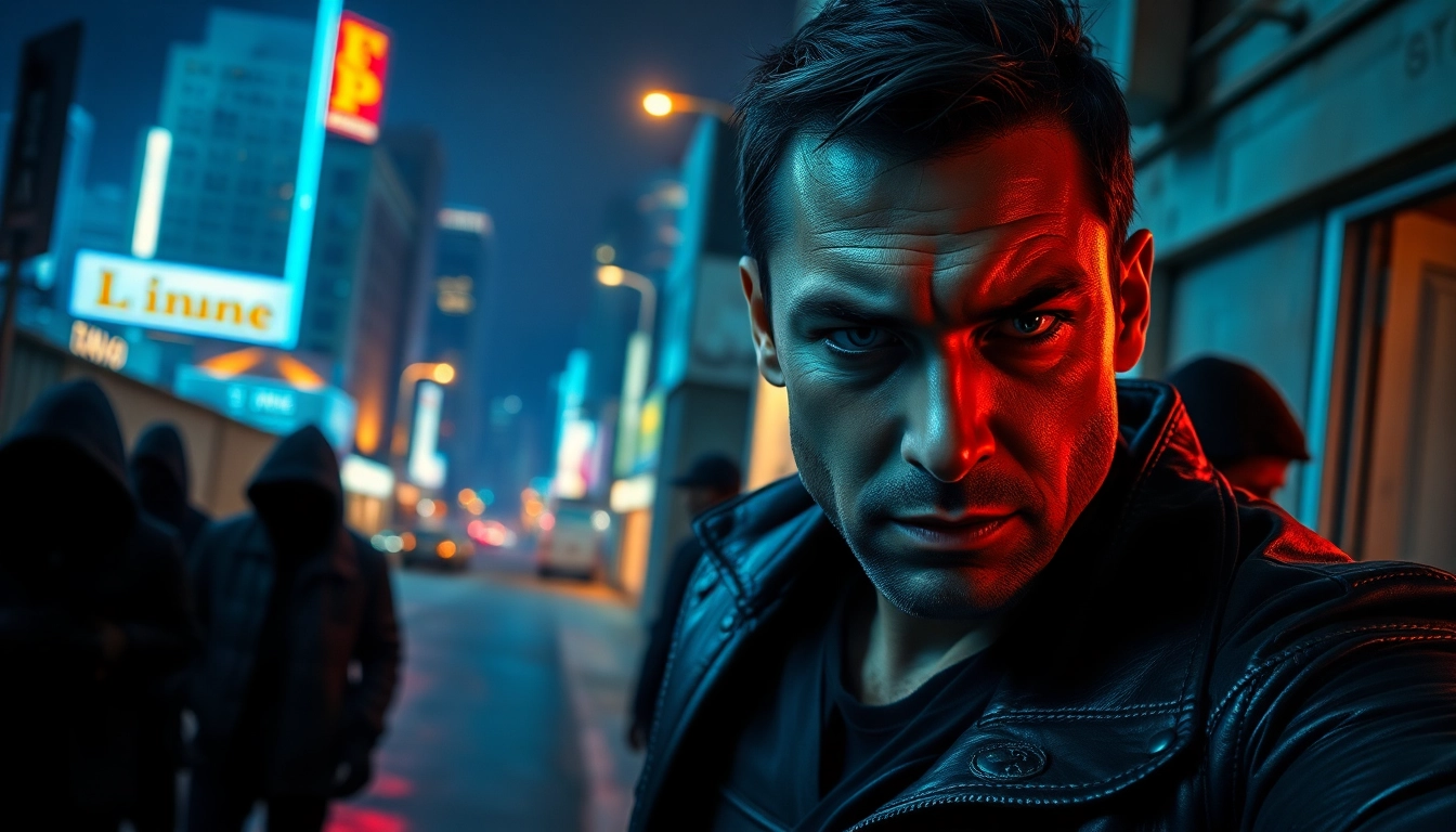 Chance Freeman faces danger in A Deadly Chance with urban shadows and suspenseful lighting.