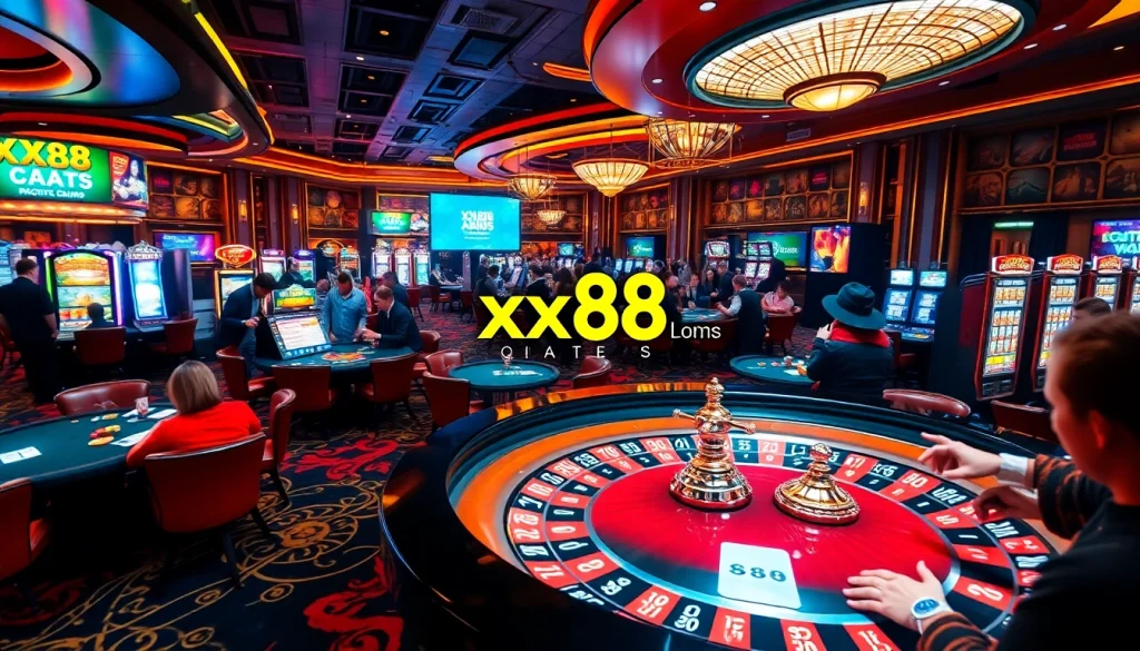 Experience vibrant casino thrills at https://xx88.boats/ with exciting players at roulette tables.