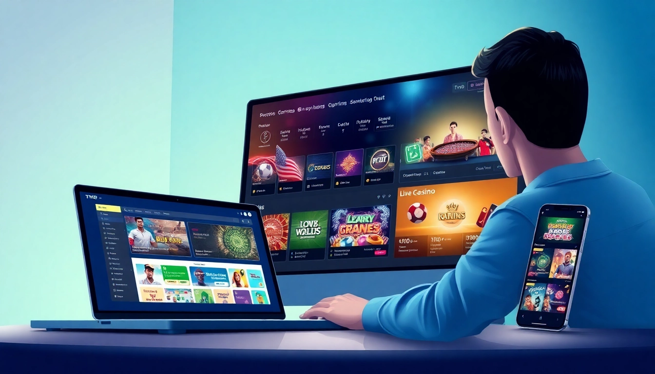 Engaging user interface of TV88 showcasing diverse gaming options securely and attractively.