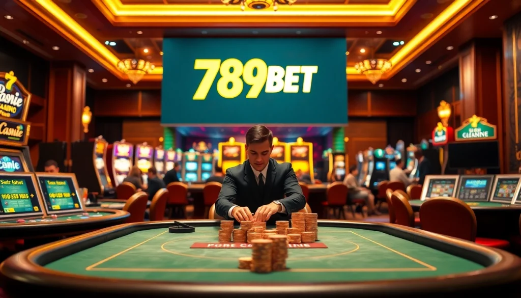 Play exciting casino games at 789BET with professional dealers and vibrant atmosphere.