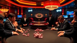 Experience excitement at the Go8 casino with high-stakes poker and vibrant table games.