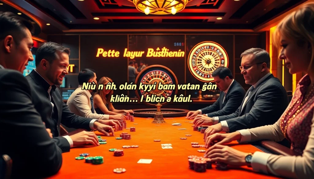 Experience the thrill of poker in a luxury casino setting, where players engage intensely and strategize, embodying the spirit of "Nếu như vậy bám vào đây".