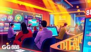 Exciting online casino gaming experience at GG 88 showcasing players engaged in thrilling bets.