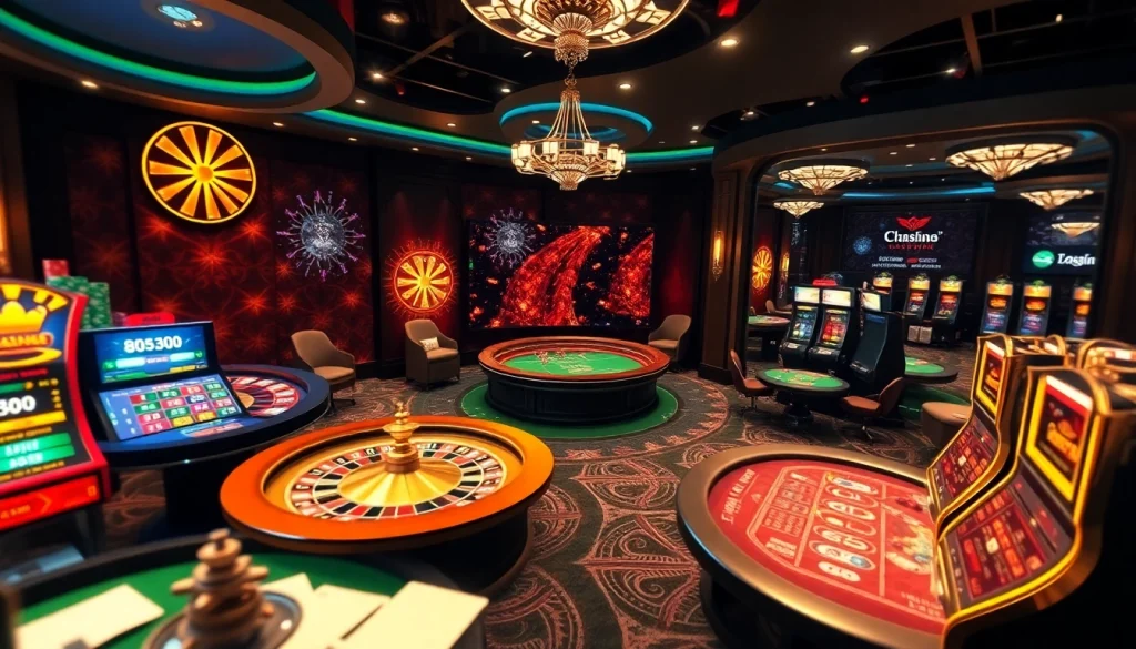 Kuwin đăng nhập at a luxury online casino interface with vibrant games and interactive elements.