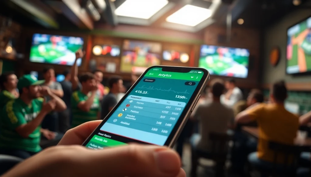 Discover sports betting apps Alabama through an engaging smartphone interface showing odds and analytics.