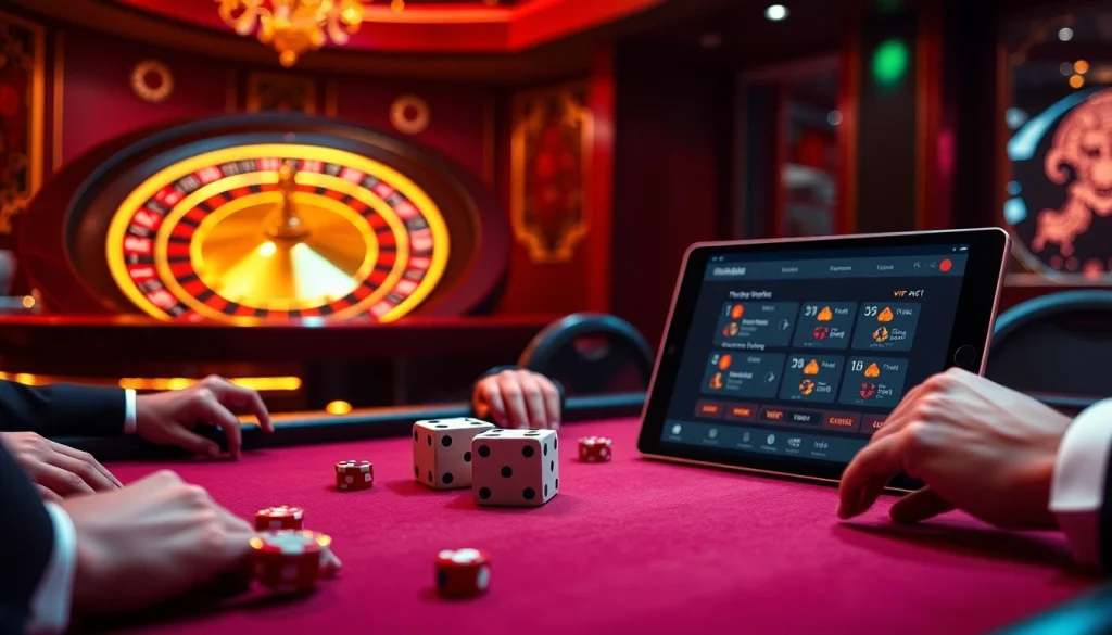 Khela88 VIP gaming scene showcasing high-stakes poker with luxurious elements and engaging atmosphere.