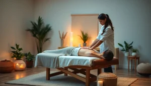 1인샵에서 편안하게 마사지를 받는 모습으로, 전문가의 손길을 느낄 수 있습니다.