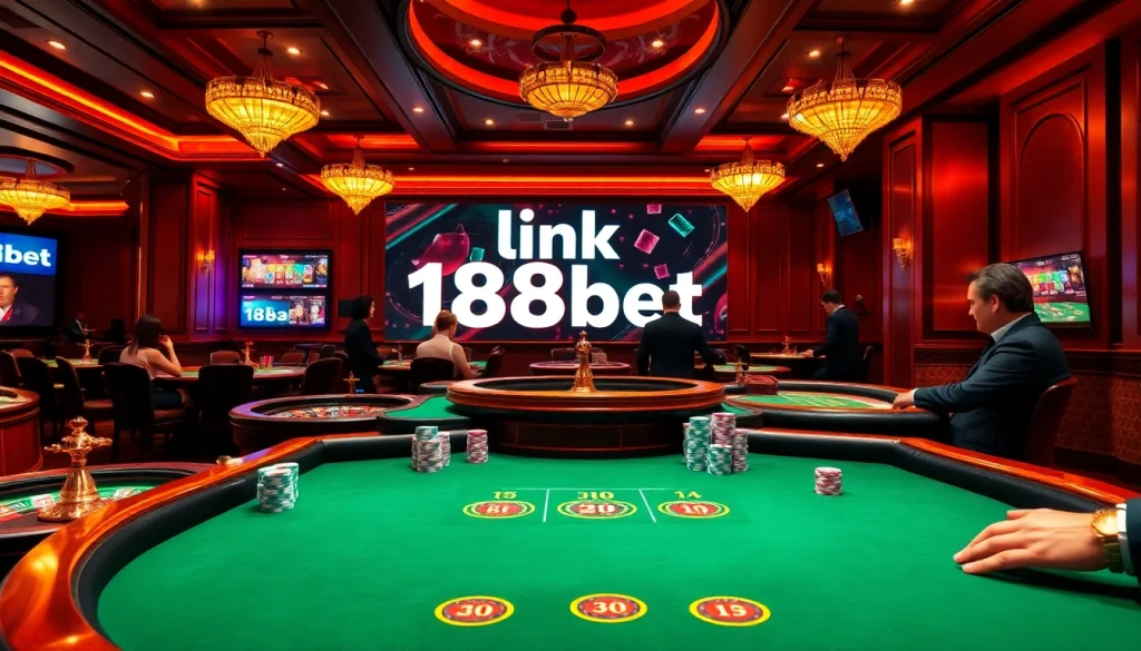 Experience the thrill of winning strategies with the link 188bet in a luxurious casino atmosphere.