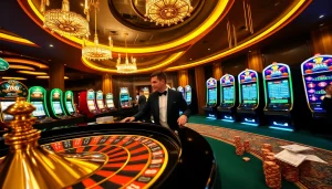 Players betting on the roulette table at a vibrant casino setting bringing the excitement of 789 win to life.