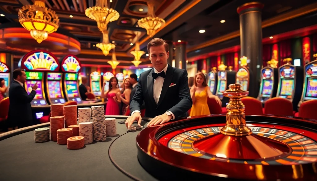 Engaging gambling action at nhà cái tg88 featuring players at the roulette table.