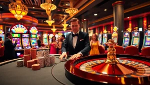 Engaging gambling action at nhà cái tg88 featuring players at the roulette table.