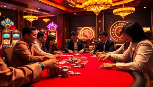 Experience the excitement at trang chủ rr88 with players engaged in a high-stakes poker game