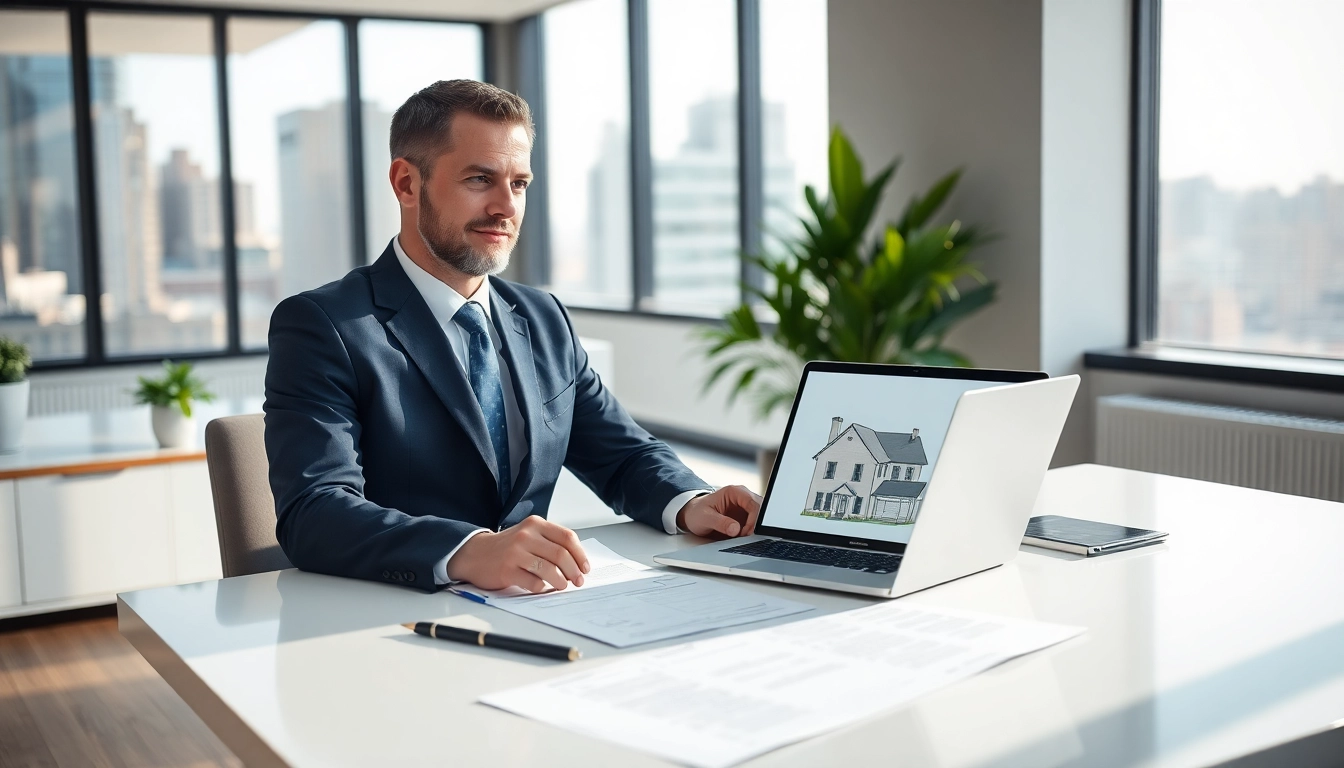 Engage with a dedicated real estate lawyer in a modern office setting, showcasing professionalism and expertise.