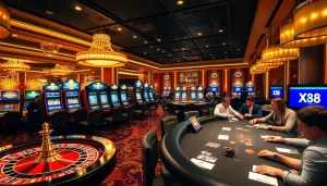 Experience the excitement of gambling at XX88 with vibrant casino visuals and engaging gameplay.