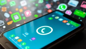 GB WhatsApp interface on smartphone highlighting vibrant themes and customization features