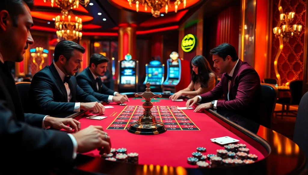 Thrilling roulette table action at a luxurious casino, featuring 688v branding and elegant gaming elements.