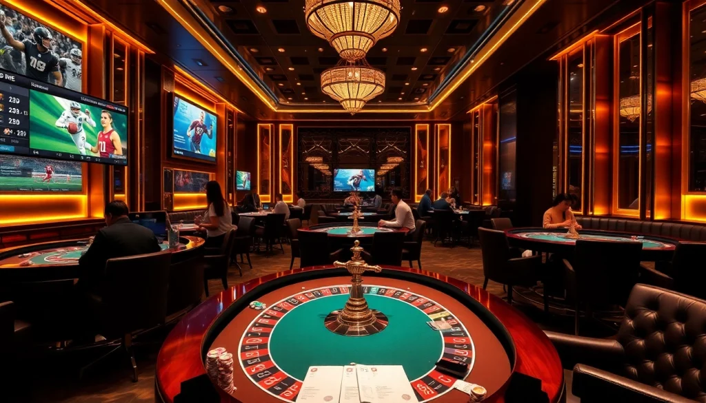 Thể Thao NK88 bettors engaging with deluxe sports betting activities in a luxurious lounge.