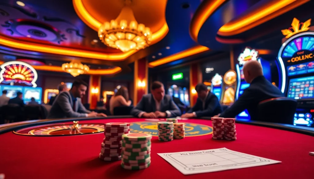 Experience high-stakes action at MB66 casino with vibrant poker chips and thrilling games.