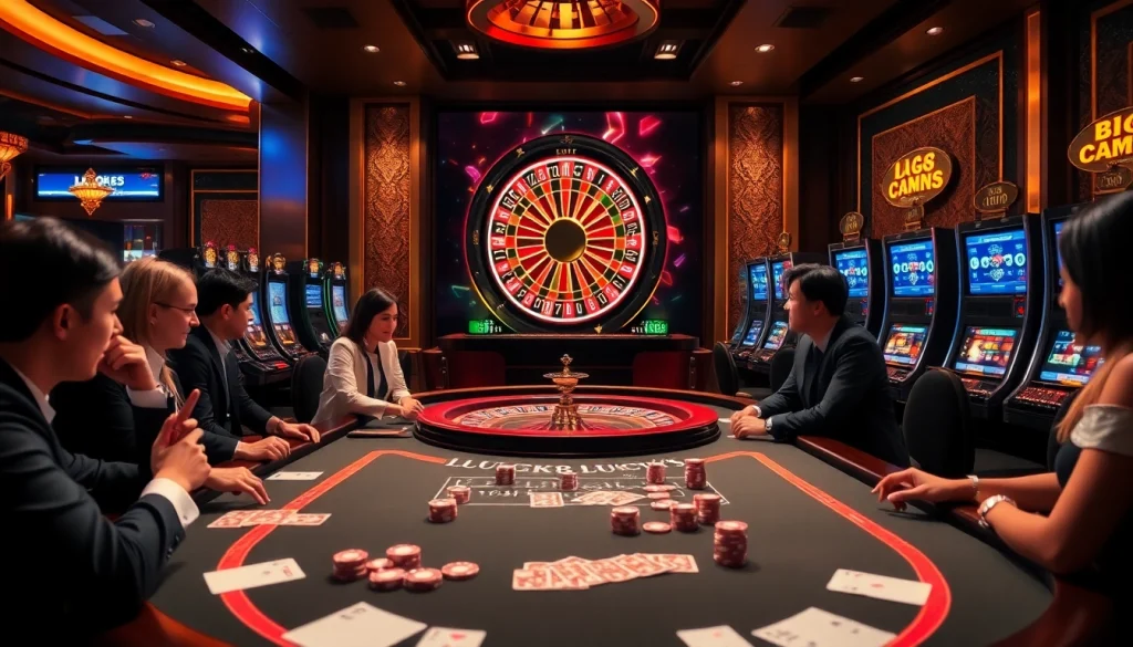 Trải nghiệm cảm giác hồi hộp cùng LUCK8、LUCKY8 với bàn casino sống động và những trận chơi game đầy hứng khởi.