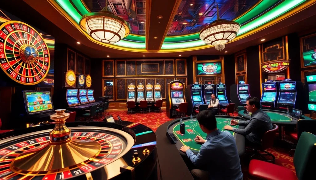 Experience the excitement of i9bet with vibrant casino games, poker tables, and stunning roulette action.