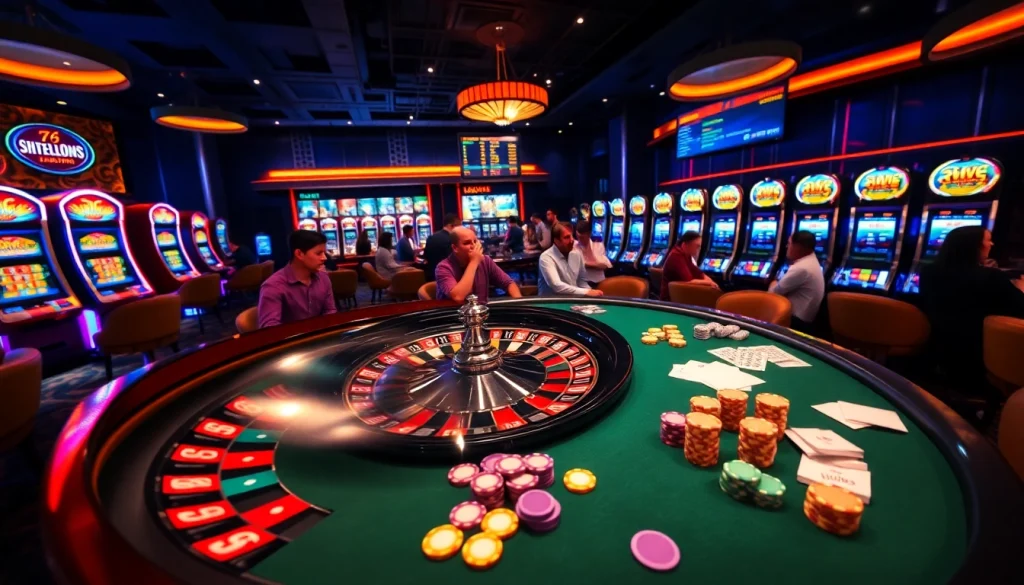Experience luxury gambling thrills with a dynamic casino scene featuring roulette, poker, and live betting on https://vaoluoitv.it.com.