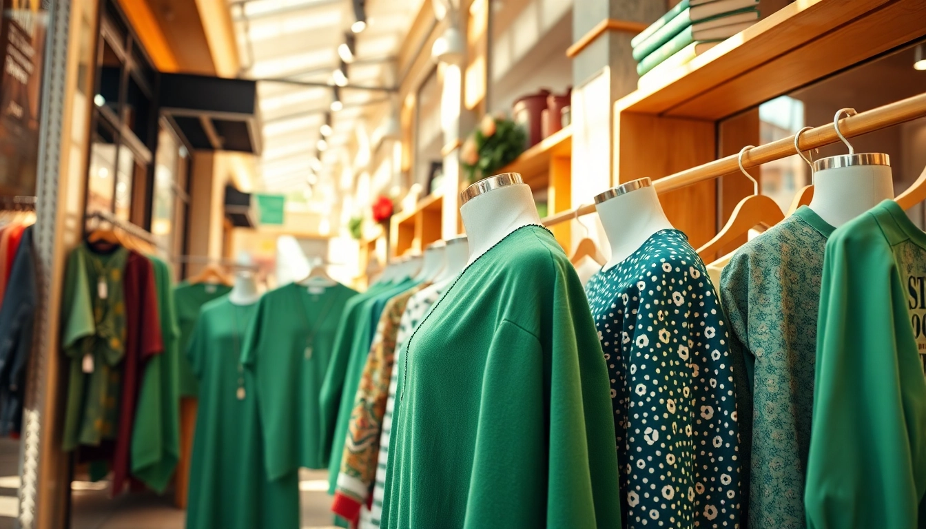 Boutique showcasing trendy fashion with BOTOL169 color theme.