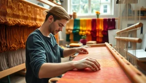 Creëer prachtige luxe & structuurstoffen in een creatieve textielwerkplaats.