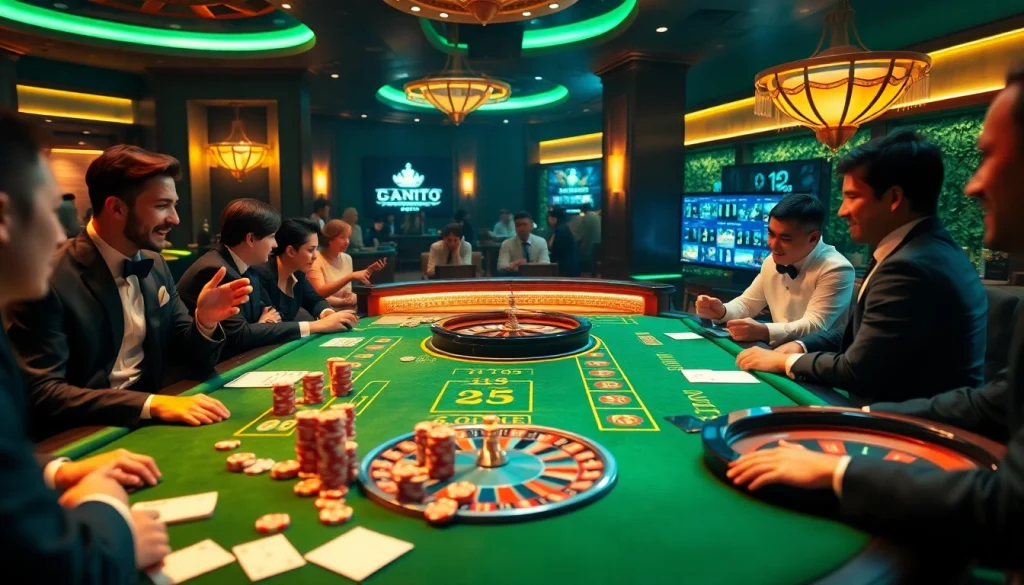 Experience thrilling gameplay at https://plus777a.ph/ with a luxury casino setup featuring poker chips and a roulette wheel.