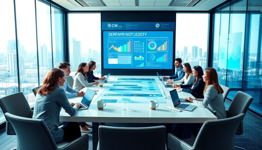 Explore growth strategy trends in a collaborative meeting setting with engaged team members.