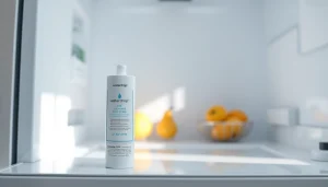 Waterdrop DA29-00020B Refrigerator Water Filter displayed in a modern refrigerator, highlighting its clean design and importance for fresh drinking water.